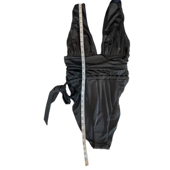 Free People X HAH Cut To The Chase 1 Piece Swim Bodysuit Black - Picture 9 of 13